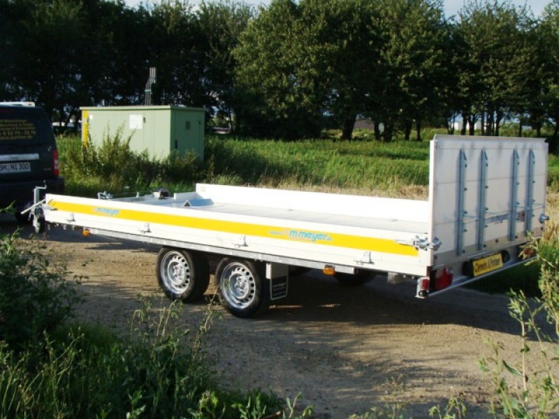 Baggertransporter Maschinentransporter 3.500 kg kippbar Laderampe Aluboden Windenstand Seilwinde – 3