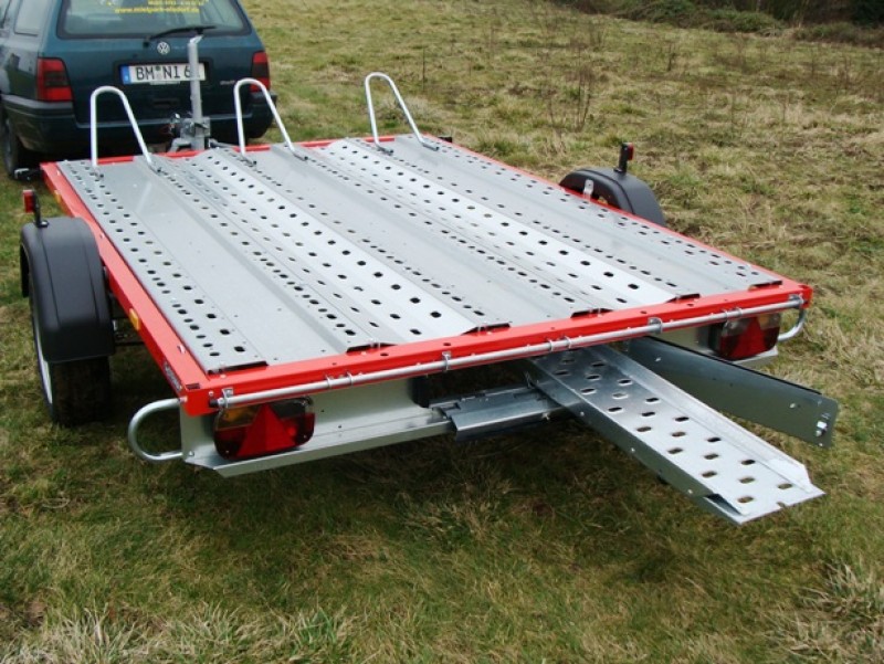 Motorradanhänger 1300 kg gebremsten 2 bis 3 Motorräder 100 km/h 2510 x 1890 Nutzlast ca. 956 kg – 3