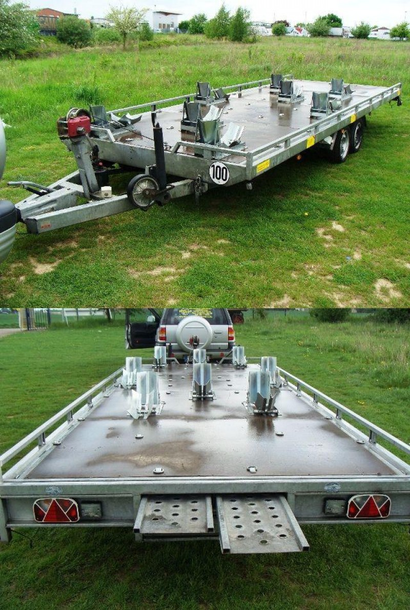 8er Motorradanhänger kippbar 3500 kg gebremst 100 km/h 6000 x 2160 x 100 Nutzlast ca. 2400 kg