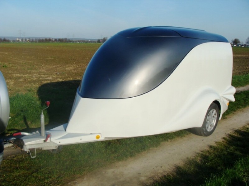 Excalibur Motorradanhänger Auffahrrampe 100 km/h windschnittig 2610x1400x1520 mm Nutzlast 1000 kg – 3