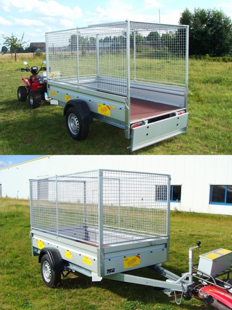 Offener Kastenanhänger Langzeitmiete von 1200 kg bis 1800 kg einachser Garten Müll Schutt – 2