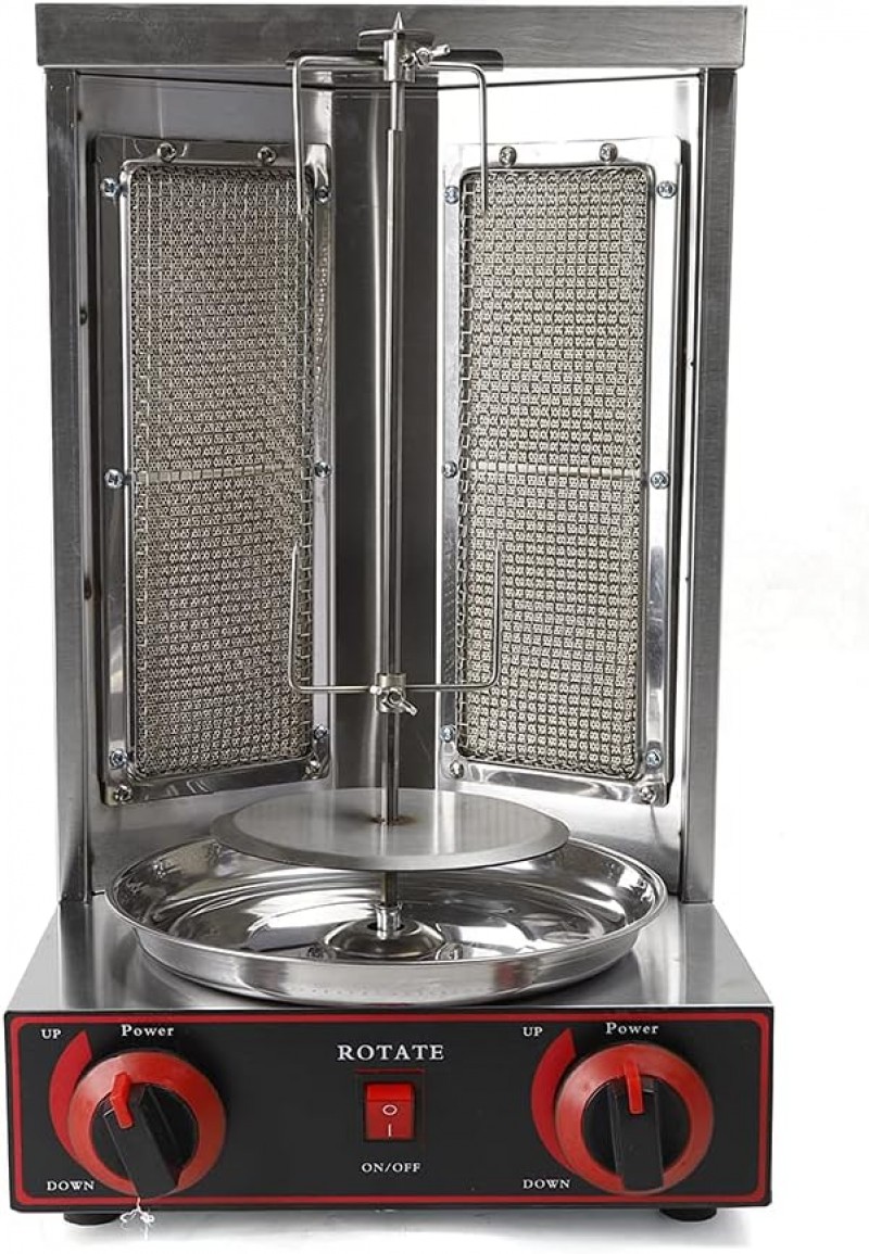 Dönergrill 3000 W Döhnerspiess Hähnchengrill Gyrosgrill Vertikalgrill Drehgrill mit Drehspieß Kebab  – 2