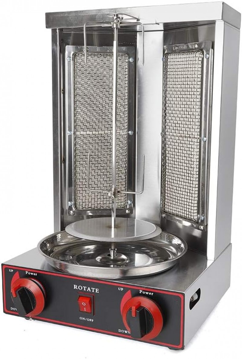 Dönergrill 3000 W Döhnerspiess Hähnchengrill Gyrosgrill Vertikalgrill Drehgrill mit Drehspieß Kebab  – 3