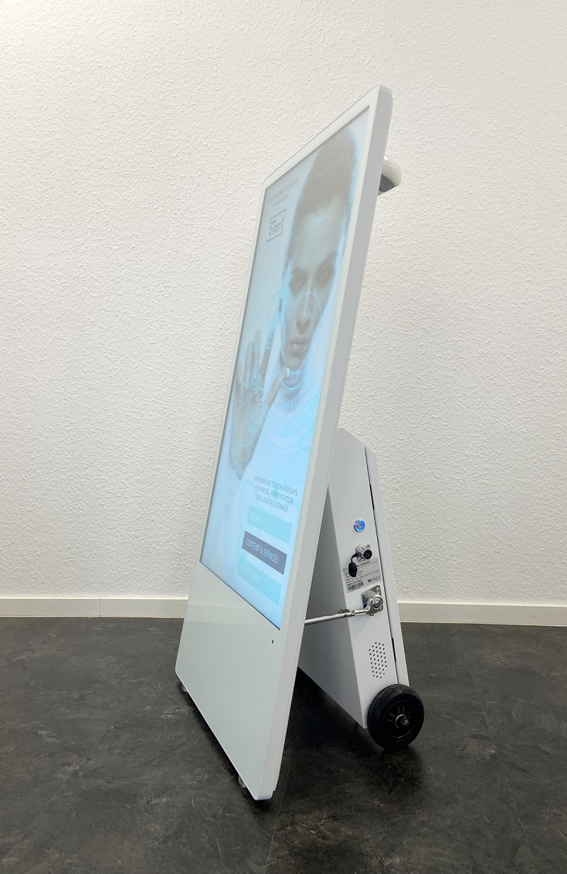 Outdoor Monitor - mobiler digitaler Kundenstopper mit Akku – 3