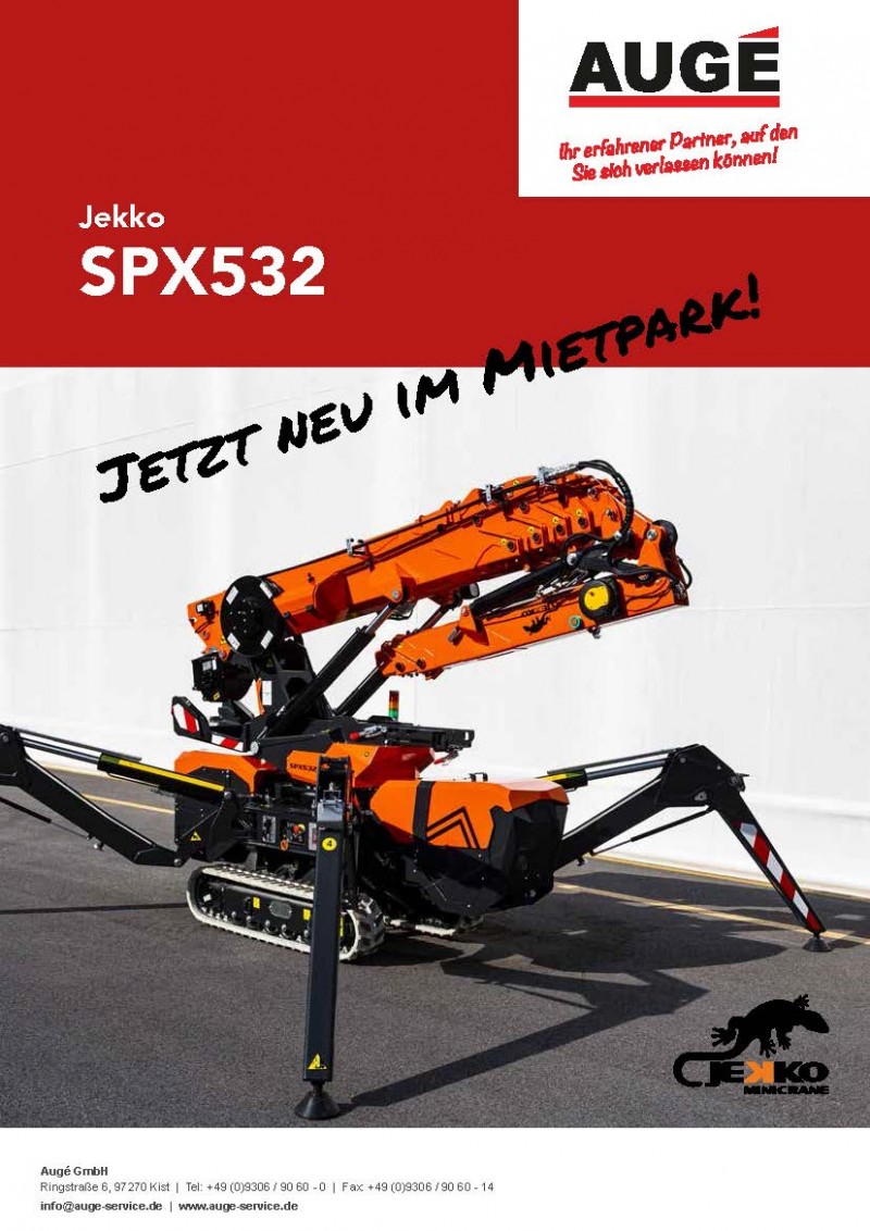 Minikran Jekko SPX532 mieten bei Augé – für schwere Lasten – 5
