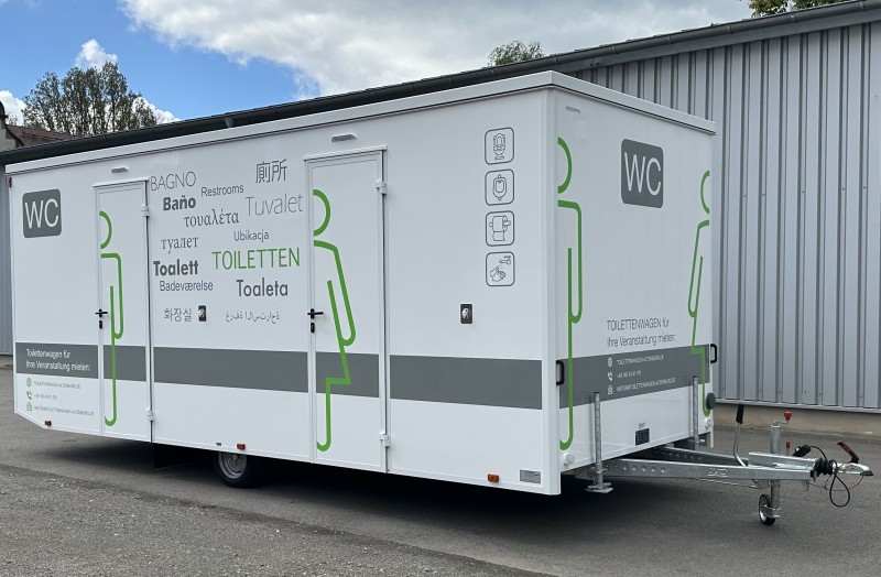 Toilettenwagen, Miet WC, Event WC, Klowagen, Sanitär Anhänger, Partyklo – 2