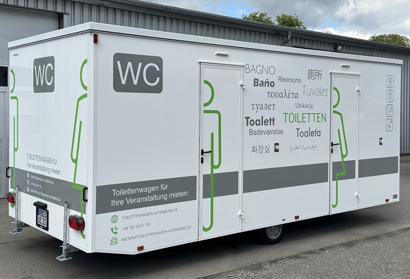 Toilettenwagen, Miet WC, Event WC, Klowagen, Sanitär Anhänger, Partyklo – 3