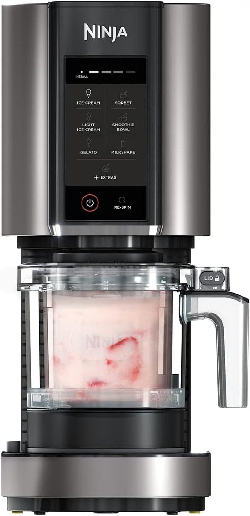 Softeismaschine privat Eismaschine &amp; Dessertmaschine mit 3 Behältern = 4,2 l Eis – 4