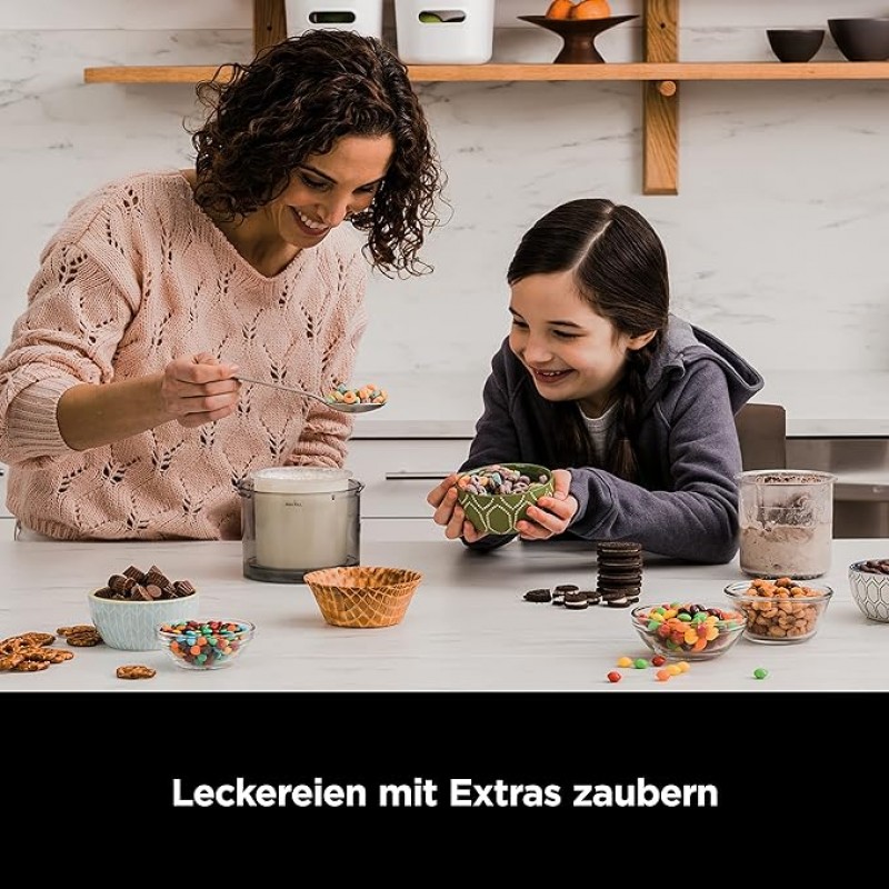 Softeismaschine privat Eismaschine &amp; Dessertmaschine mit 3 Behältern = 4,2 l Eis – 5