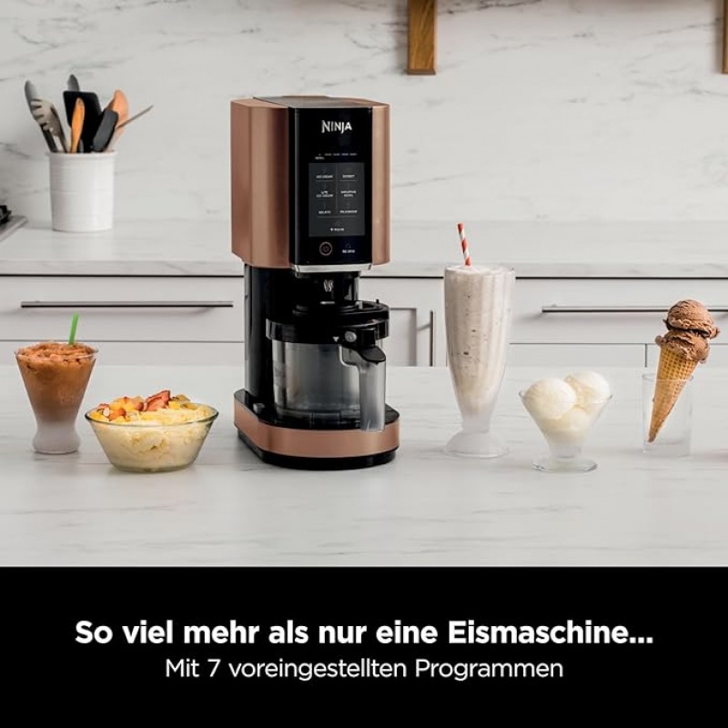 Softeismaschine privat Eismaschine &amp; Dessertmaschine mit 3 Behältern = 4,2 l Eis