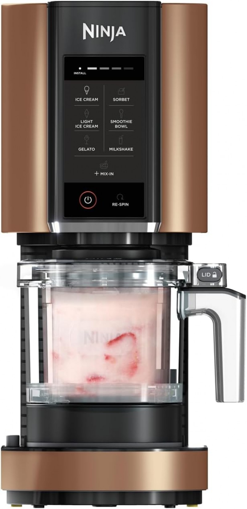 Softeismaschine privat Eismaschine &amp; Dessertmaschine mit 3 Behältern = 4,2 l Eis – 2