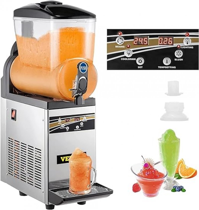 Gewerbliche Slushy Slush Eis Maschine Speiseis Wassereis 1 Geschmacksrichtung 15 l  Slusheismaschine