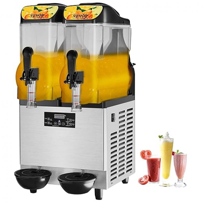 Slushy Slusheis Maschine Cocktails Speiseeis Wassereis 2 Geschmacksrichtungen Slusheismaschine 2x12 – 2