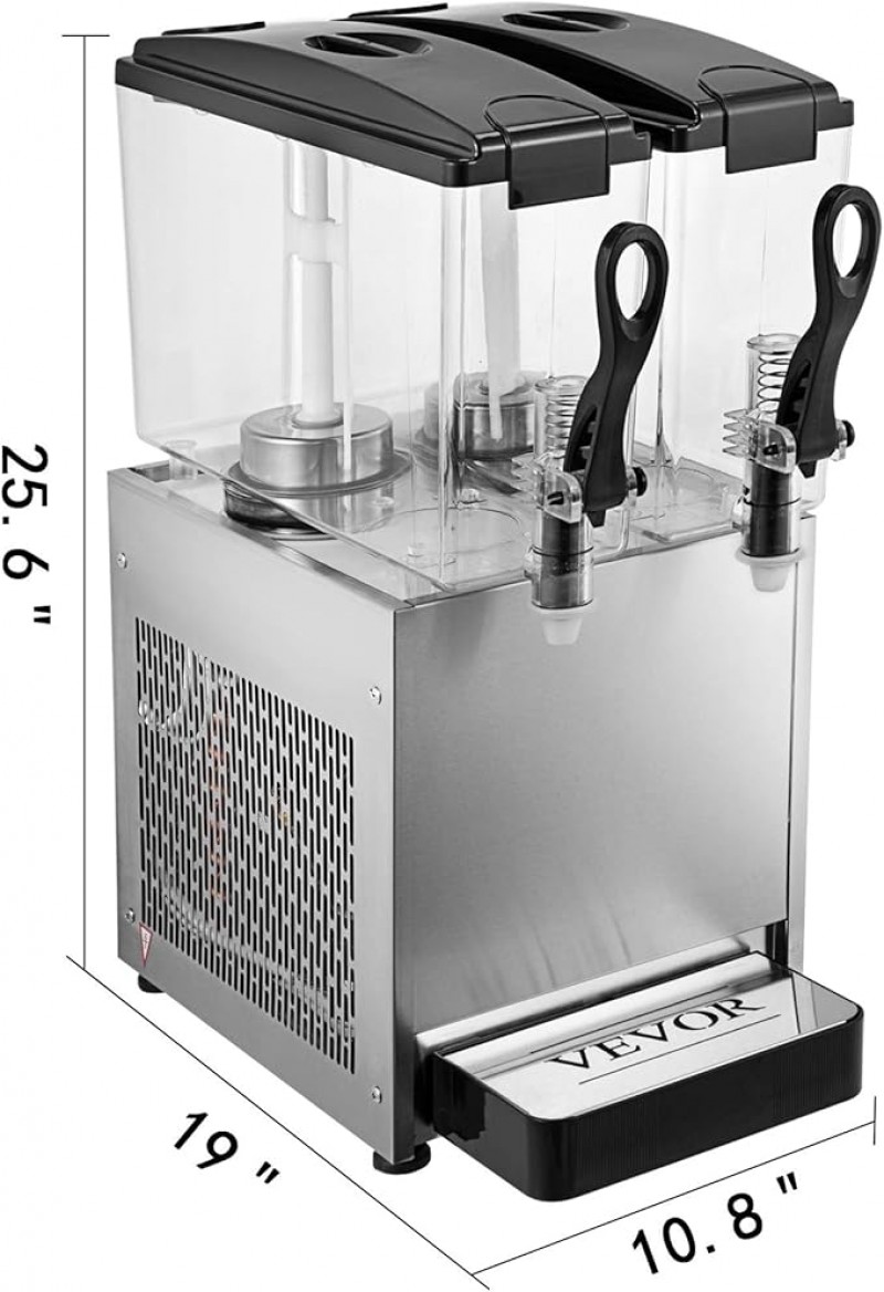 Getränkespender 2 Geschmacksrichtungen 2 x 12 l – für Ihr Gewerbe Saftspender – 2