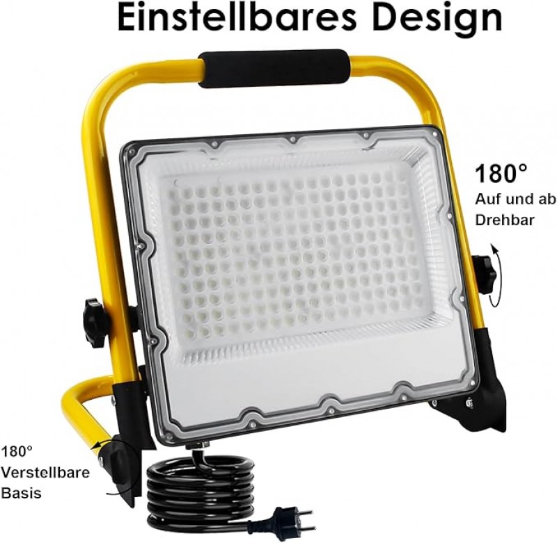 Arbeitsscheinwerfer 150 W LED Baustrahler 4 m Kabel IP66 wasserdichter Arbeitsscheinwerfer – 4