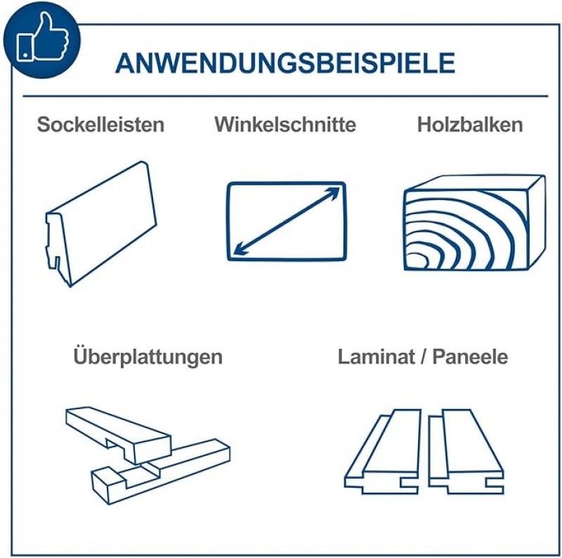 Kappsäge Gehrungssäge Winkelsäge – 2200 W Ø 254 mm | Schnittbreite/-höhe 340 mm x 90 mm – 2