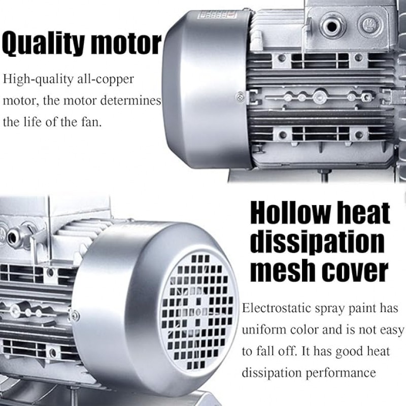 Seitenkanalkompressor Whirlpool-Gebläse einphasiges Hochdruck-Wirbelringgebläse – 4
