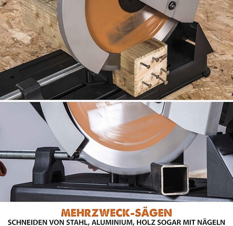 Mehrzwecksäge Metallsäge Stahlsäge Kunststoffsäge Hartholzsäge Multifunktionssäge Kappsäge Kreissäge – 4