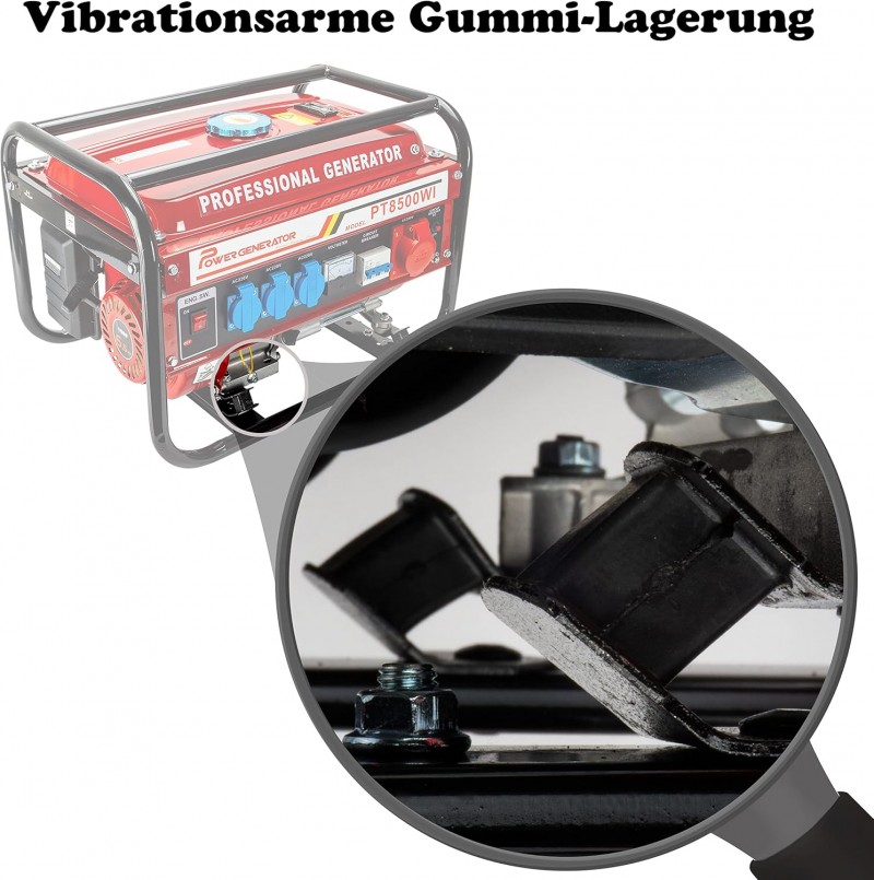 Stromgenerator Stromerzeuger Generator Aggregat Notstromaggregat Benzin / Benziner 6500 Watt 3 x 230 – Thumbnail 7