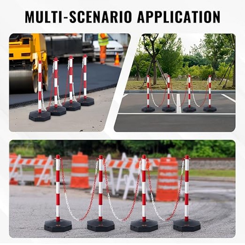 Absperrpfosten Absperrung 4 Stk. 860 x 285 x 285 mm Warnkegel Verkehrsleitkegel Warnleitkegel – 4