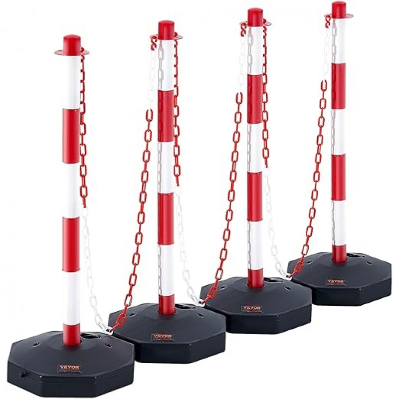 Absperrpfosten Absperrung 4 Stk. 860 x 285 x 285 mm Warnkegel Verkehrsleitkegel Warnleitkegel