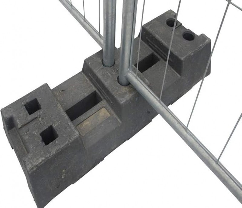 Bauzaun / Mobilzaun verzinkt 3,50 x 2 m Gewicht: ca. 13 kg Baustellenzaun PE-Fuß – 2