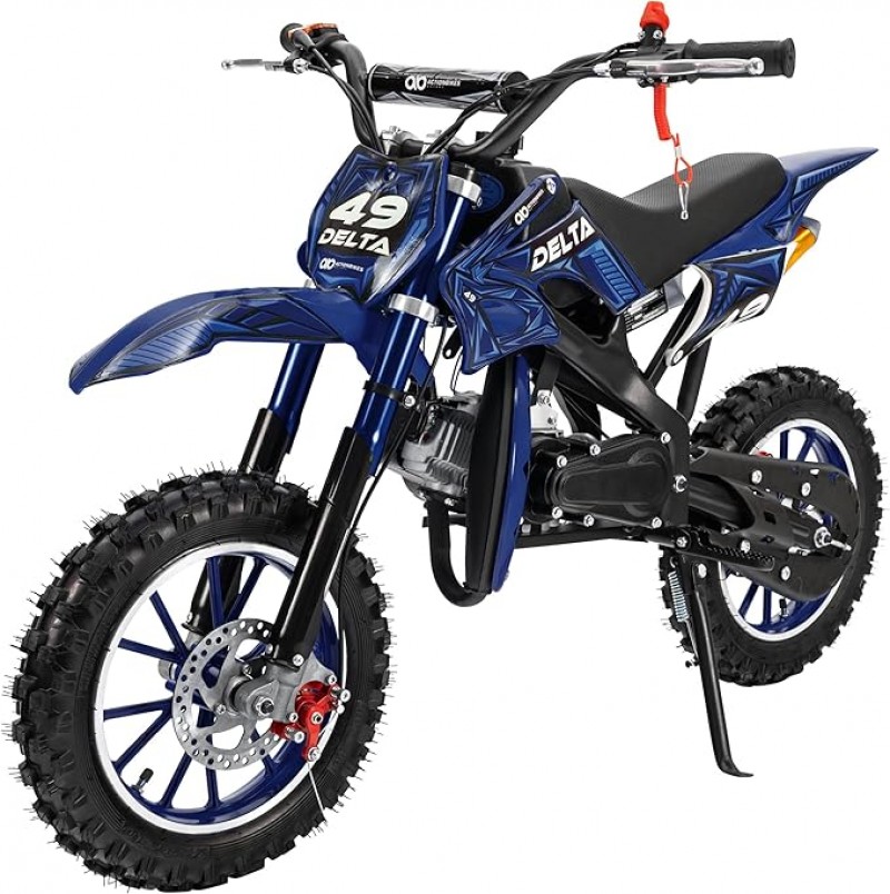 Crossbike Kinder Pocketbike Mini Crossbike Delta 49 ccm 2-Takt Dirtbike 