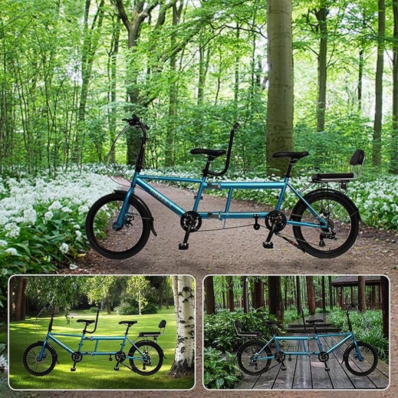 Tandemfahrrad 3 Sitzer klassisches Tandem-Beachcruiser-Fahrrad für Erwachsene – 2