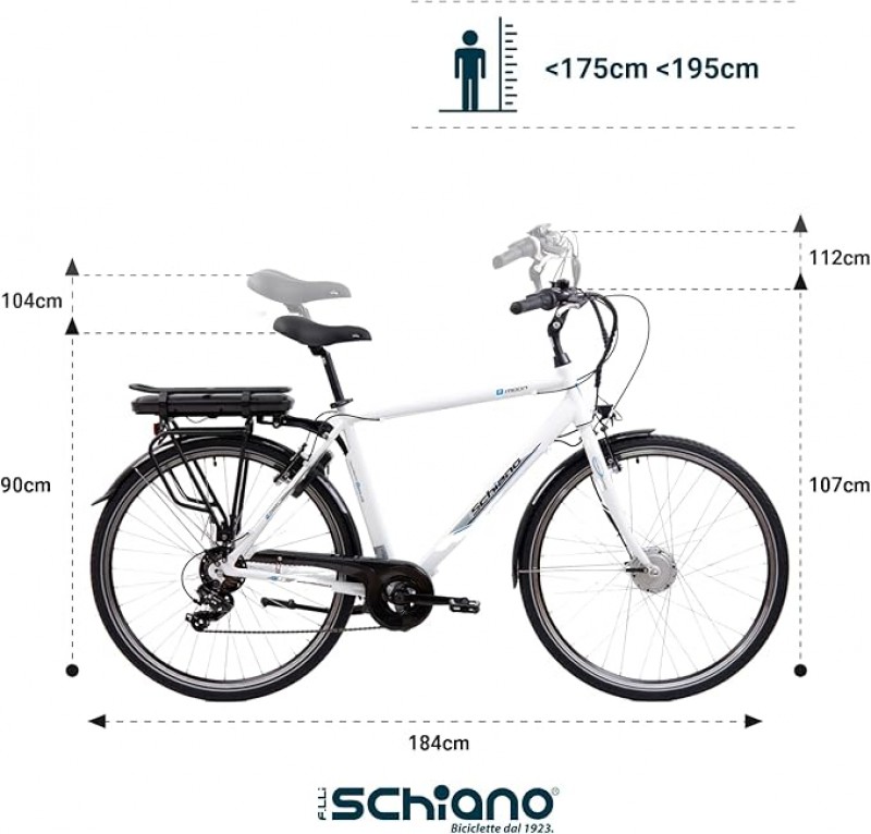 E-Moon 28 Zoll E-Bike Pedelec Elektrofahrrad Damen/Herren bis 25 km/h Reichweite ca. 100 km – 2