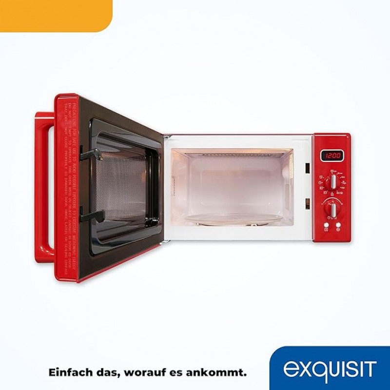 Camper Mikrowelle Retro 20 Liter | 1000 W Grill | Digitale Anzeige | Drehteller – 2