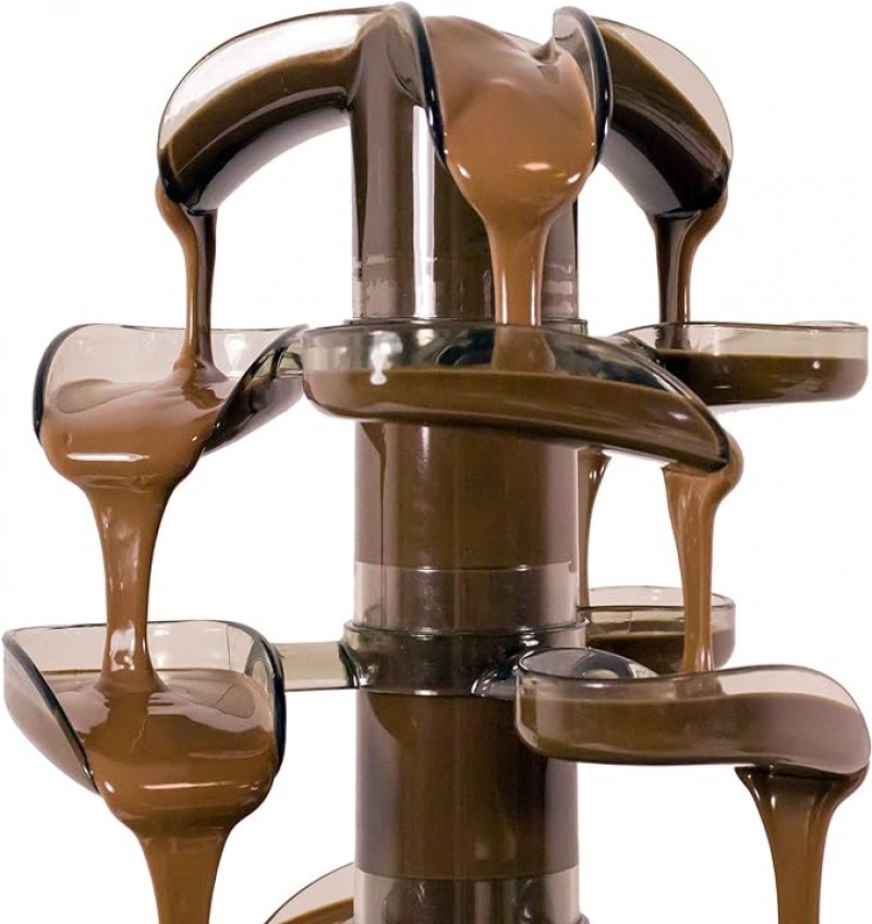 Schokoladenbrunnen Cascade 440 mm hoch auf 4 Ebenen 1,5 kg Schokolade Schokobrunnen – 2