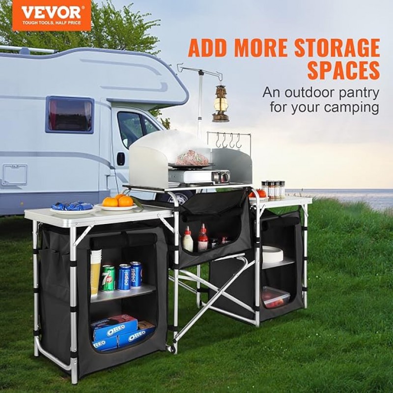 Campingküche Zeltküche Reiseküche für Campingplatz faltbar mit Tragetasche – Outdoor Campingküche