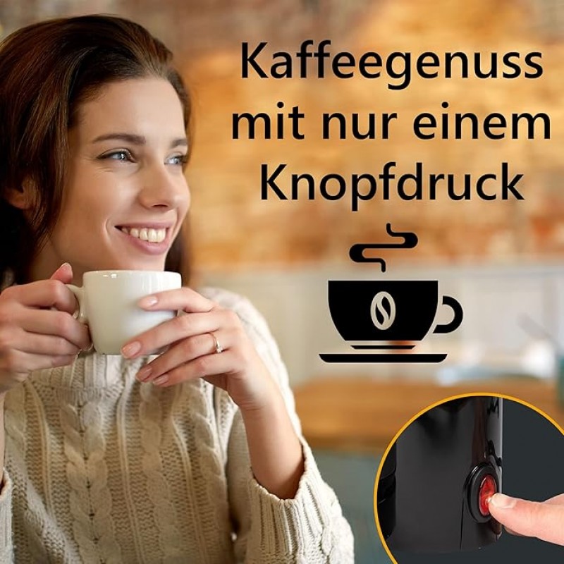 Kaffeemaschine mit Thermoskanne | Kaffeevollautomat für 8-10 Tassen | Filterkaffee | Tropf-Stopp & A – 3