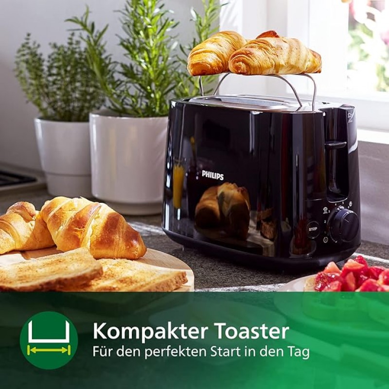 Camping Toaster Frühstück 2 Toastschlitze 8 Stufen Brötchenaufsatz Auftaufunktion Liftfunktion – 2