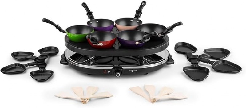 Woklette Mini-Wok Raclettegrill Tischgrill Partygrill Leistung: 1200 Watt stufenlos regulierbar – 2