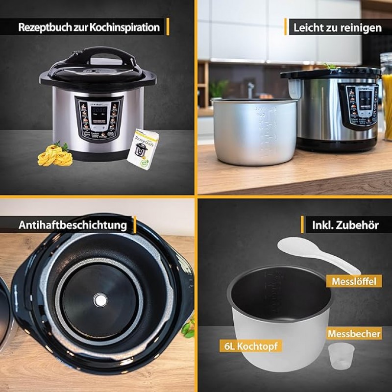 Schnellkochtopf Kocher Multikocher Reiskocher Warmhalter Kochtopf Multikocher Multivarka 8 Autoprogr – 3