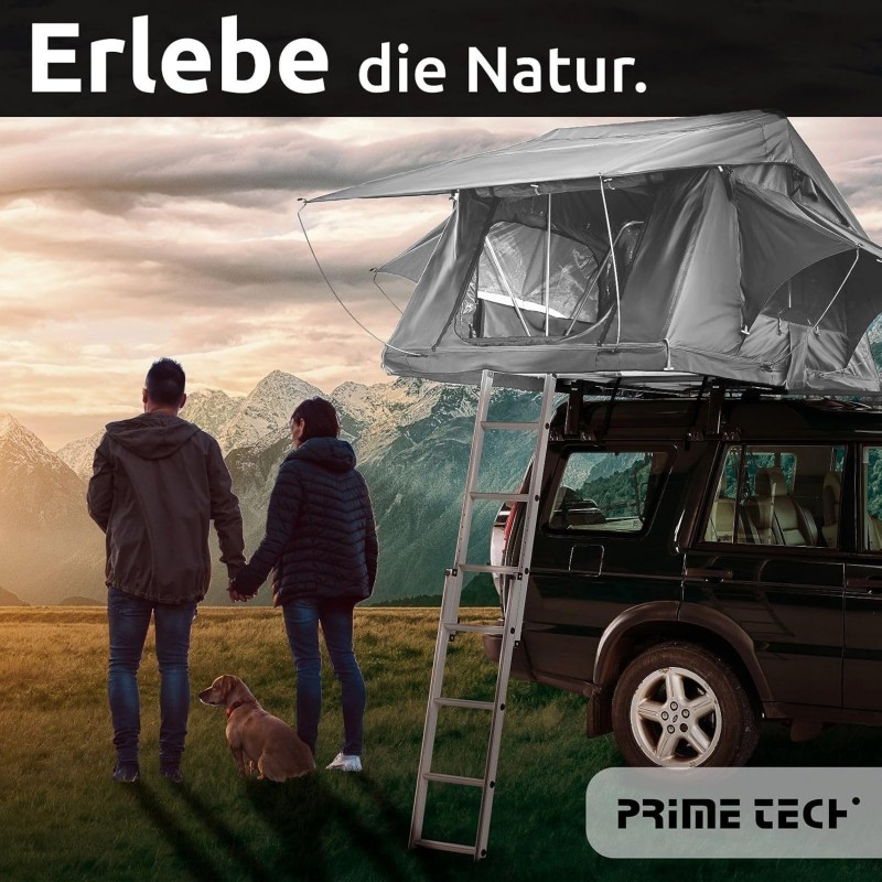 Anhängerdachzelt Autodachzelt XXL 240 x 180 x 130 zelten wo Du willst – Thumbnail 8