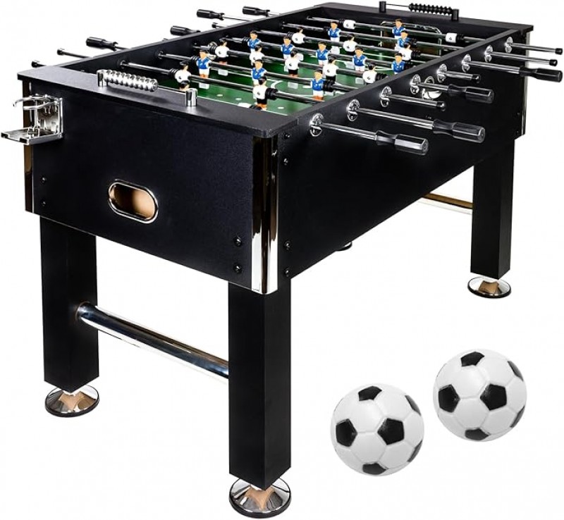 Tischkicker Kickertisch 60 kg Tischfußball Turnierkicker 2 – 4 Spieler inkl. 4 Bälle 140 x 73 x 87