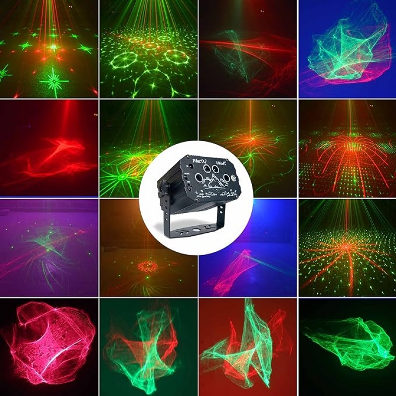 DJ Equipment Discokugel Partylicht drahtlose Fernbedienung & USB Kabel, sprachgesteuerte LED Party – 3