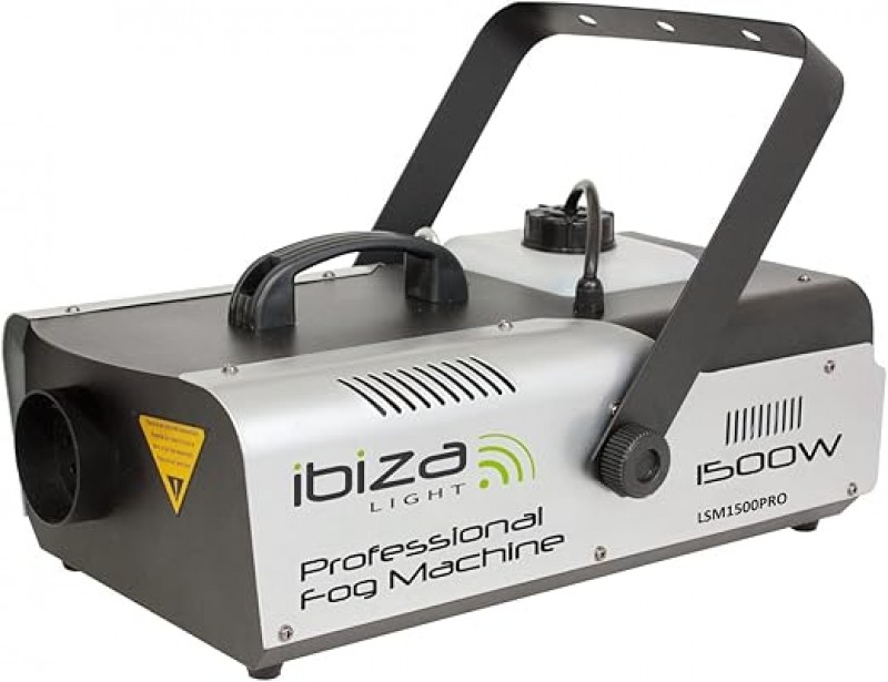 Professionelle 1500 W Nebelmaschine 2,3 L Tank programmierbar mit DMX und Fernsteuerung – Schwarz