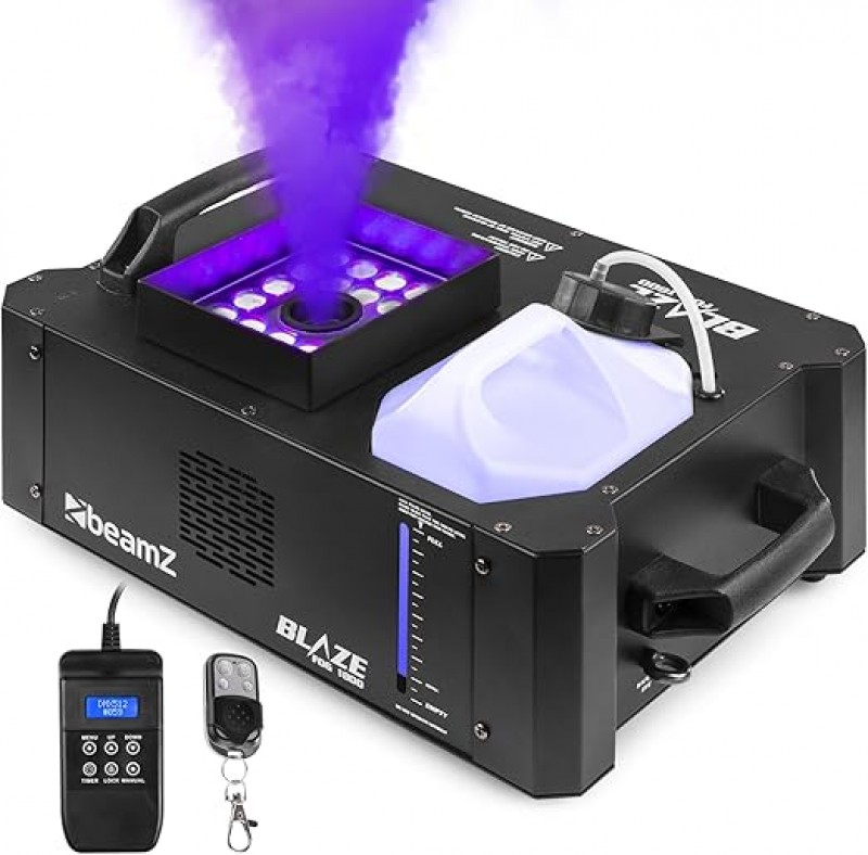 Nebelmaschine 1800 Watt = 350m³/Minute vertikal und horizontal Rauchmaschine Lichteffekt mit 24 x 4