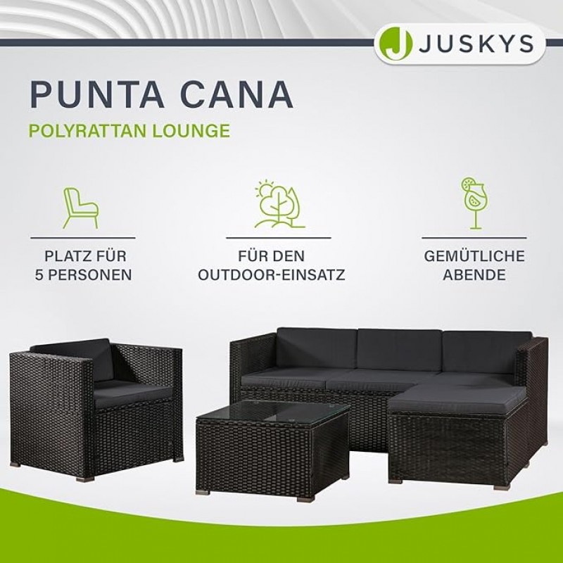 Sitzgruppe Messemöbel Polyrattan Lounge Sofa für 5 Personen Komfortecke für Ihre Kunden