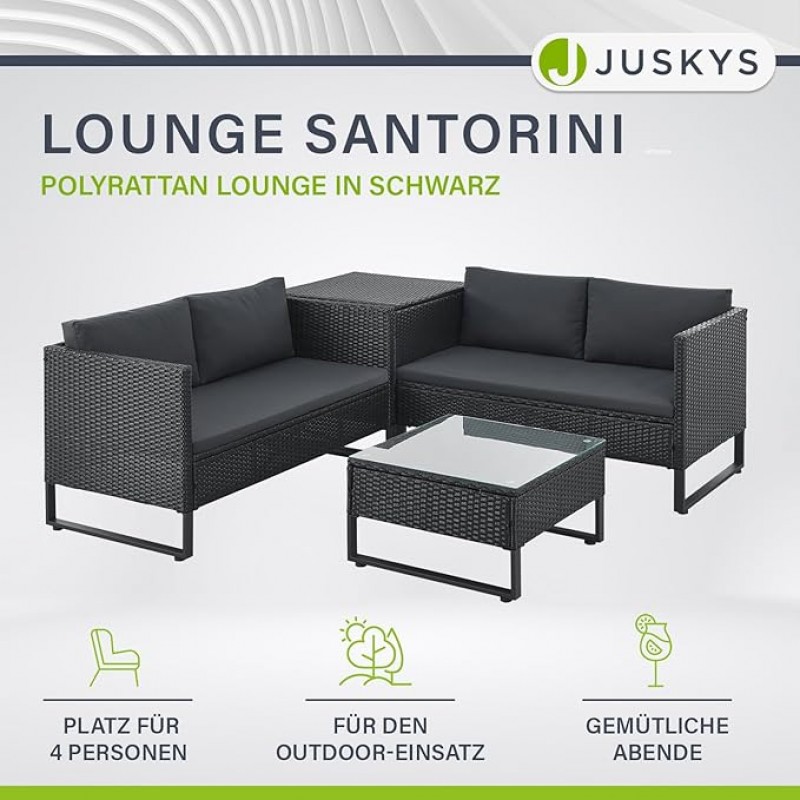 Gästesitzecke Kundensitzecke Messemöbel 4 Personen Polyrattan Lounge Messelounge mit Beistelltisch A – 3