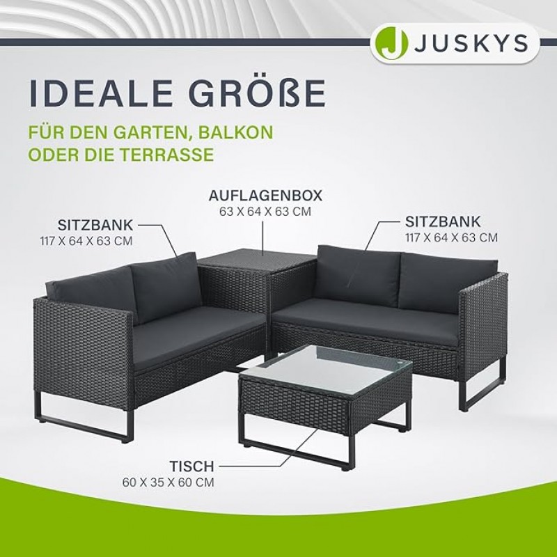 Gästesitzecke Kundensitzecke Messemöbel 4 Personen Polyrattan Lounge Messelounge mit Beistelltisch A – 5