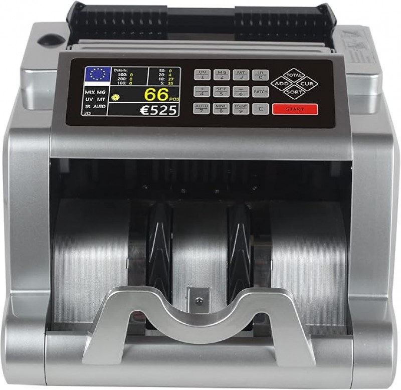 Wertzähler Geldzählmaschine Mischbanknotenzähler Summenzähler Banknotenprüfer Geldzählmaschine Schei – 3