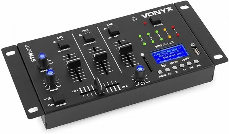Musikanlage Mischpult DJ Lautsprecher Set Mobiles PA System Komplettset mit Verstärker Stativen und  – 2