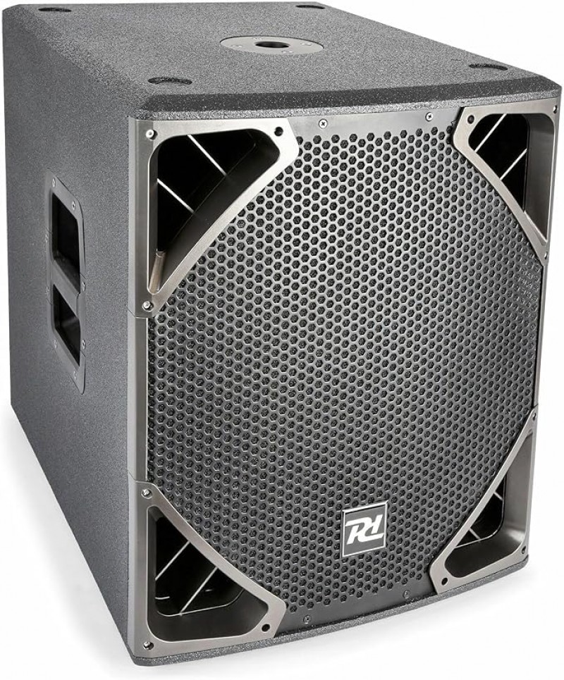 PA Soundsystem DJ-Box Set – Aktive PA-Anlage Komplettset 2.1 Set 2600 W mit Lautsprecher-Stativen Ka – 2
