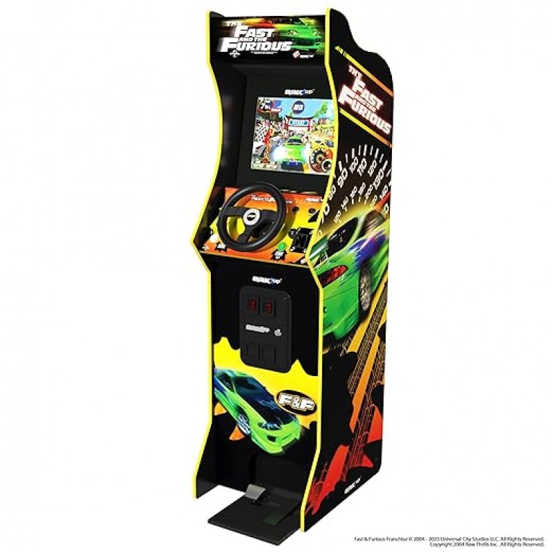 Autorennen THE FAST & THE FURIOUS DELUXE ARCADE Spiel mit Lenkrad Pedalen und Gangschaltung – 2