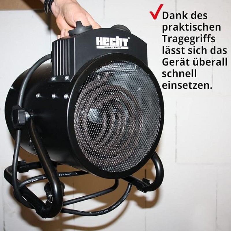 Heizlüfter mobile Elektro-Heizung mit 3000 Watt 3 Leistungsstufen Thermostat energiesparend im Verbr – 2