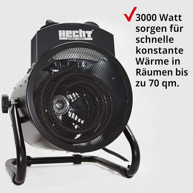 Heizlüfter mobile Elektro-Heizung mit 3000 Watt 3 Leistungsstufen Thermostat energiesparend im Verbr – 5